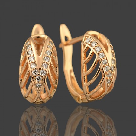 Позолоченные  серьги  Xuping 20426 фото | Brulik