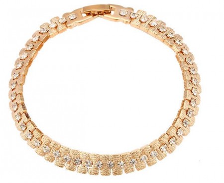 Браслет с белыми фианитами 73280 фото | Brulik