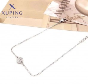 Сталевий браслет Xuping 70205-білий фото | Brulik