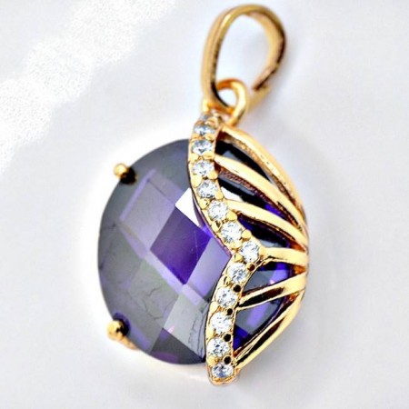 Потрясающий кулон  31229-фиолетовый фото | Brulik