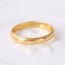 Позолоченное обручальное кольцо 10938 фото | Brulik