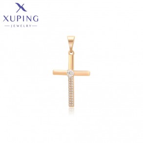 Позолочений хрестик  Xuping X001122976 фото | Brulik