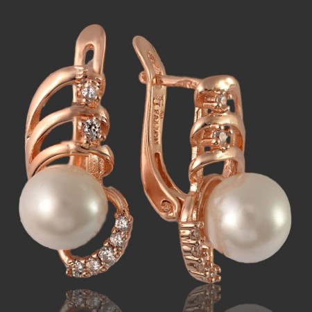 Позолоченные серьги Fallon 82201536 фото | Brulik