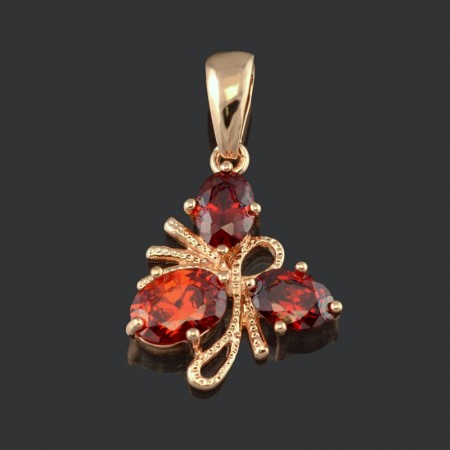 Позолоченный кулон Fallon 86200103-красный фото | Brulik