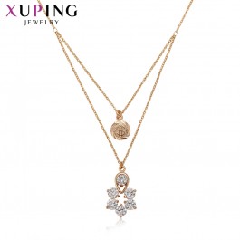 Позолоченная цепь с кулонами Xuping 46064