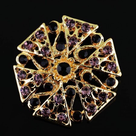 Брошь с фианитами 25316 фото | Brulik