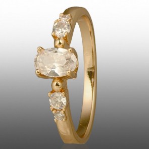 Позолочена каблучка  Xuping 10945 фото | Brulik