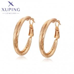 Позолочені сережки кільця Xuping  X001008405 фото | Brulik