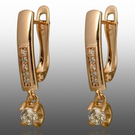Позолочені сережки  Xuping 24669