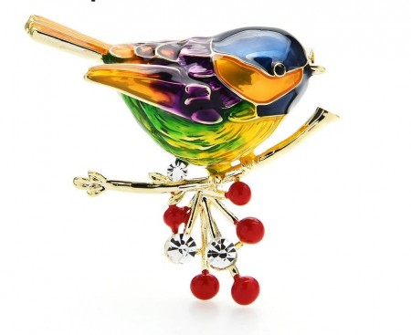 Брошь позолоченная  8745 фото | Brulik