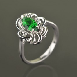 Кольцо XP 1835-зеленый