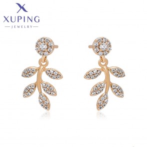 Позолочені сережки-гвоздики  Xuping S00109394 фото | Brulik