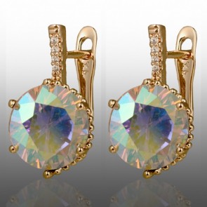 Позолочені сережки  Xuping 24022-мультиколор фото | Brulik