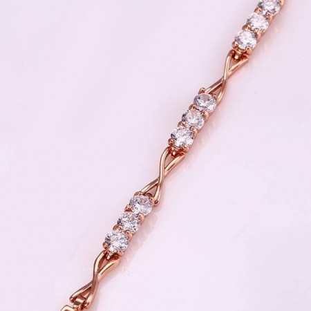 Прелестный ювелирный браслет 72442 - белый фото | Brulik