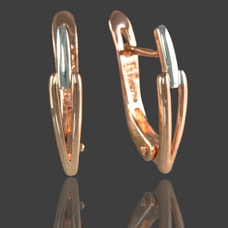 Позолоченные серьги Fallon 92100481 фото | Brulik