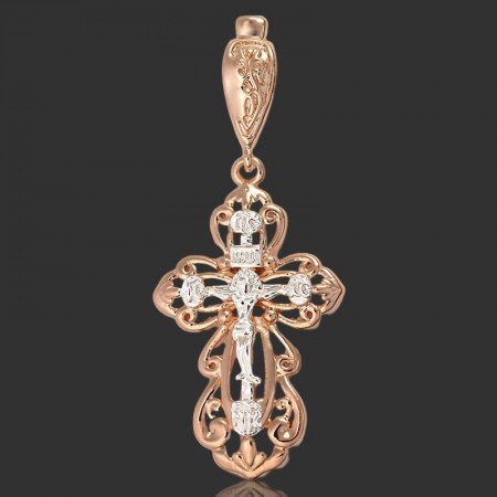 Позолоченный крест Fallon 96100325 фото | Brulik