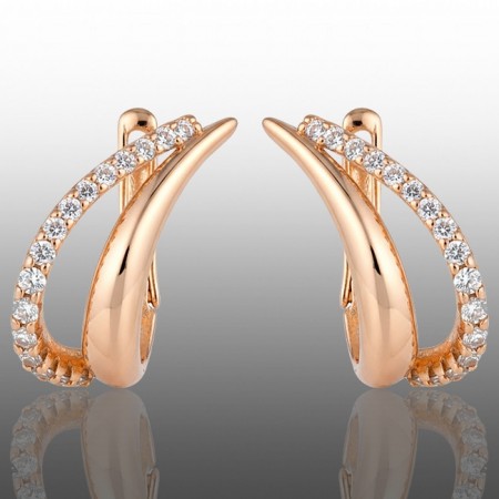 Позолочені сережки Xuping 24351 фото | Brulik