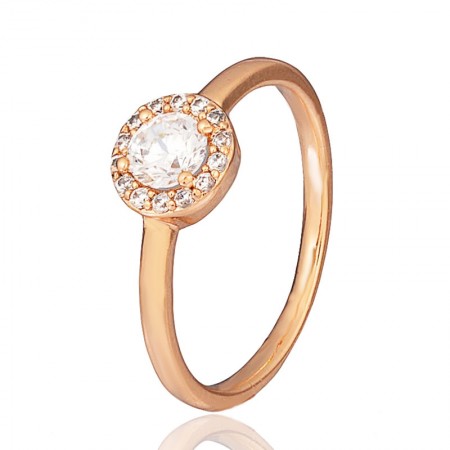 Позолоченное кольцо "Babe" Xuping 10354 фото | Brulik