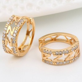 Серьги с фианитами 91920
