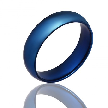 Стальное синее кольцо 145 фото | Brulik