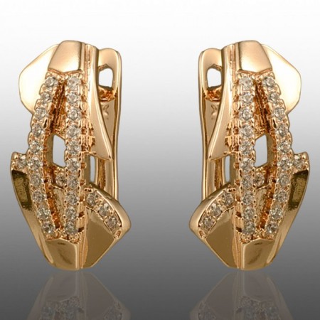 Позолочені сережки  Xuping 24741 фото | Brulik