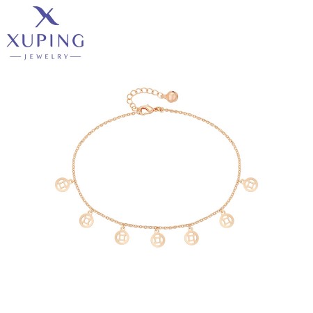 Позолочений  браслет на ногу Xuping X000873710 фото | Brulik