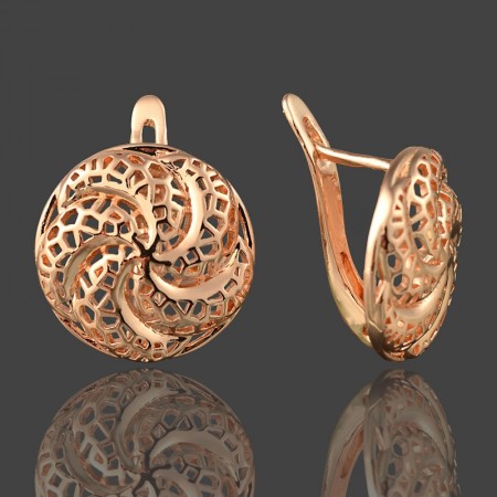 Позолоченные серьги Fallon 82100584 фото | Brulik