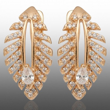 Позолочені сережки  Xuping 24711 фото | Brulik