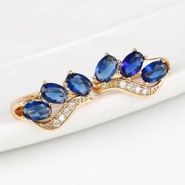 Великолепные элитные серьги с фианитами  92590