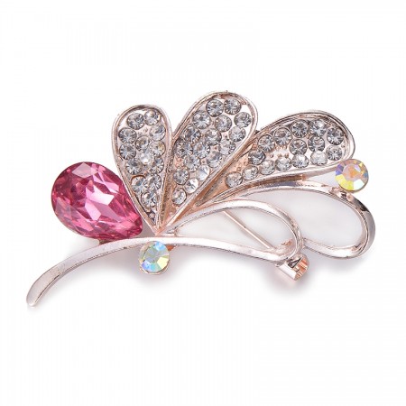 Брошь 8708-розовый фото | Brulik