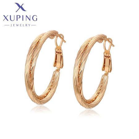 Позолочені сережки кільця Xuping  X001008405 фото | Brulik