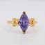 Элегантное кольцо с фианитами Xuping 10-1085-фиолетовый фото | Brulik