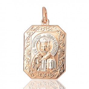 Позолочена даданка "Миколай" Fallon 96100058 фото | Brulik