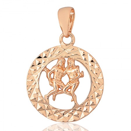 Позолоченный кулон Fallon 86100198-близнецы фото | Brulik