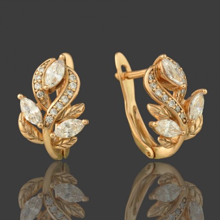 Позолоченные серьги  XP 20289 фото | Brulik