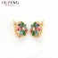 Позолоченные серьги Xuping 96650-мультиколор фото | Brulik