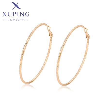 Позолочені сережки кільця Xuping X000701632 фото | Brulik