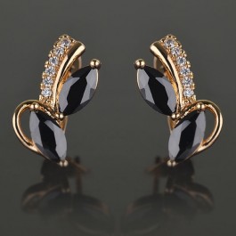 Позолоченные серьги  XP 2976-черный