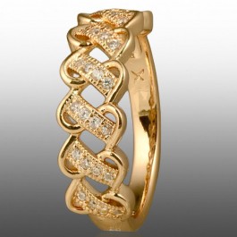 Позолочена каблучка  Xuping 10938