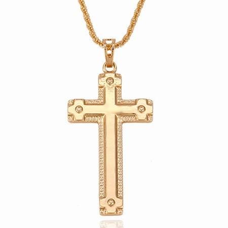 Крестик в позолоте 32295 фото | Brulik