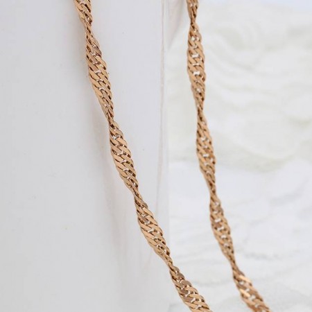 Восхитительная цепочка в позолоте 42574  фото | Brulik