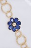 Браслет "Flower"  72941 - синий фото | Brulik