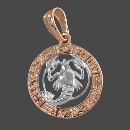 Позолоченный кулон Fallon 96100084 -рак фото | Brulik