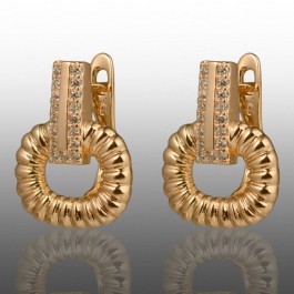 Позолочені сережки  Xuping 24739