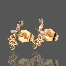 Позолоченные  серьги-гвоздики  Xuping 20484