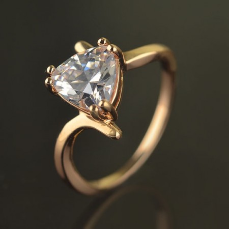 Позолоченное кольцо с фианитами Fallon 83200432 фото | Brulik