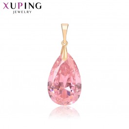  Позолоченный кулон  Xuping 35964-розовый фианит