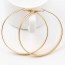 Безупречные позолоченные серьги-кольца 90485 фото | Brulik