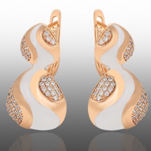 Позолочені сережки  Xuping X001024232 фото | Brulik