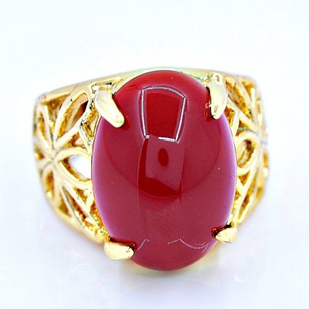 Экстравагантное кольцо XP 12930-красный фото | Brulik